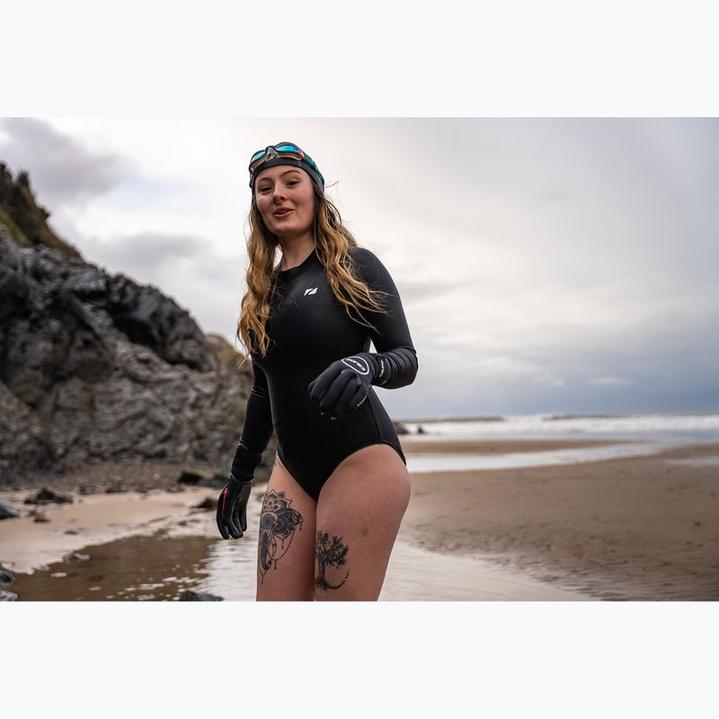 Neoprene cap ZONE3 Active Flex Swim grey/orange 3