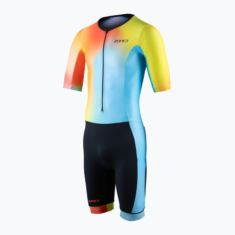 Men's triathlon suit ZONE3 Activate+ Trisuit neon/black