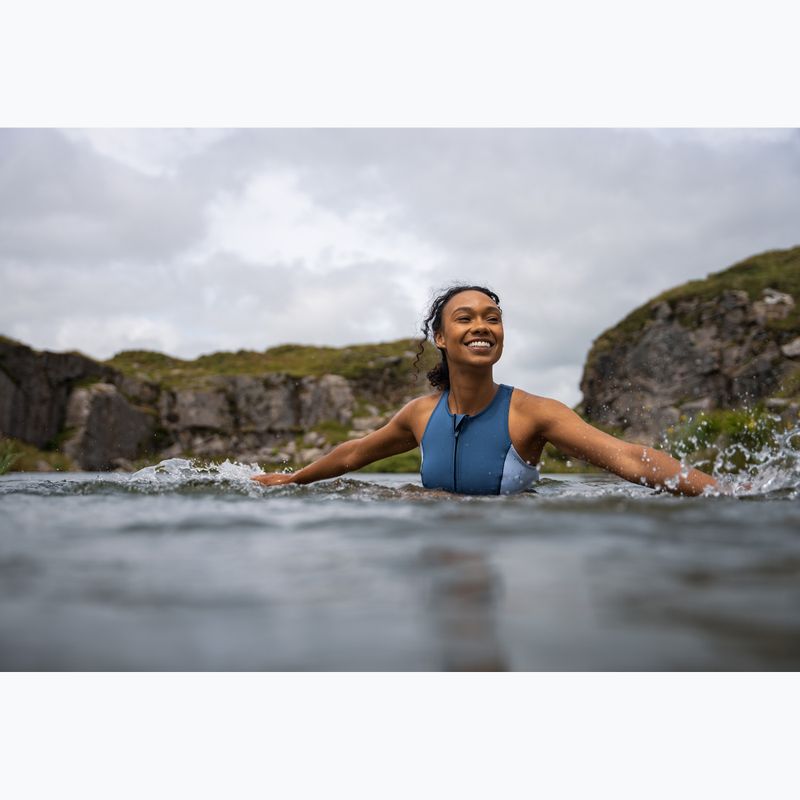 Women's wetsuit ZONE3 Yulex Sleeveless multi blue/white 6