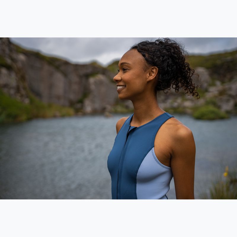 Women's wetsuit ZONE3 Yulex Sleeveless multi blue/white 9