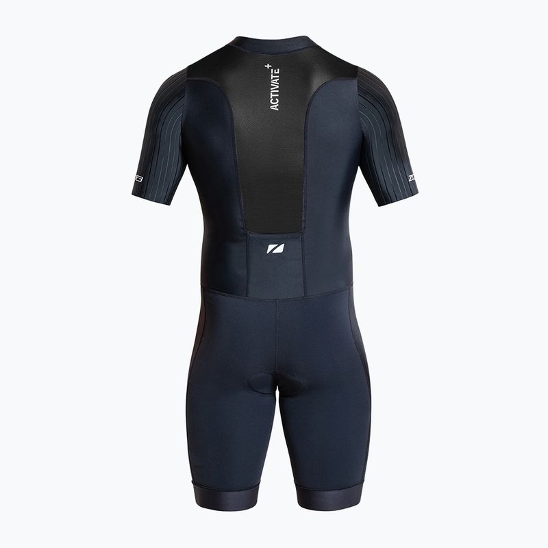 Men's triathlon suit ZONE3 Activate+ Trisuit black 2