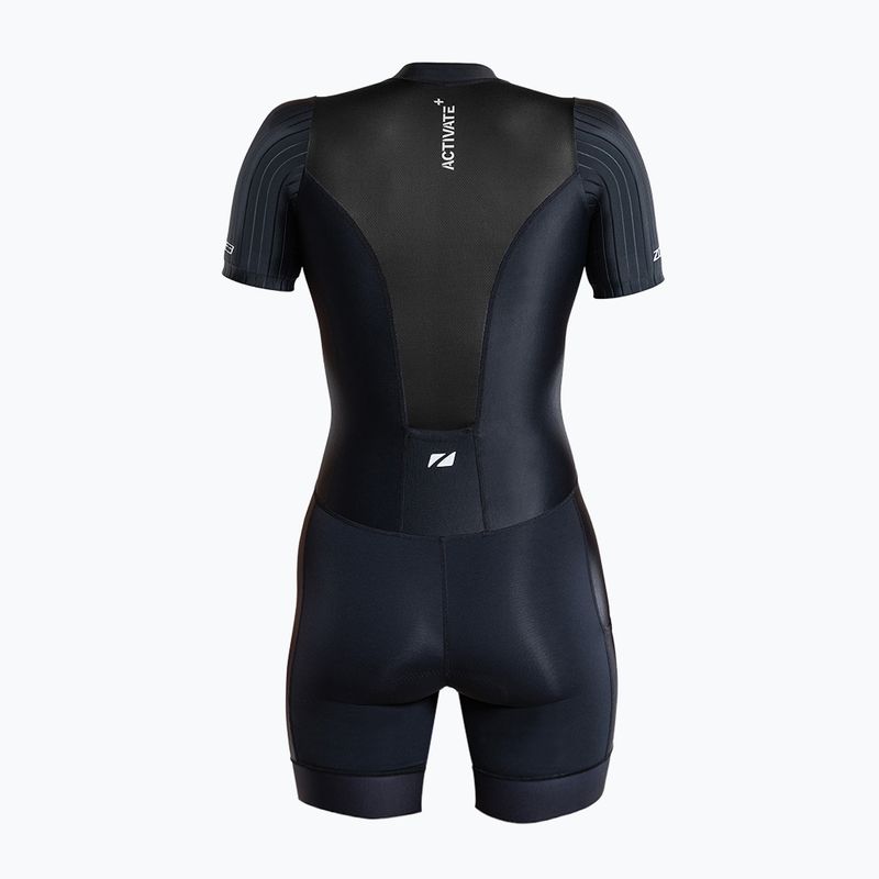 Women's triathlon suit ZONE3 Activate+ Trisuit black 2