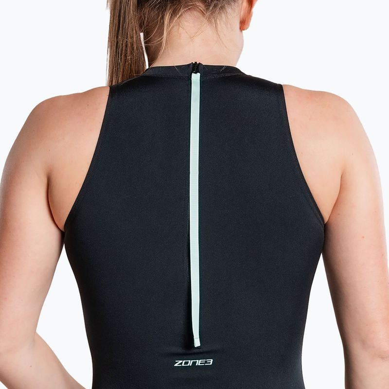 Women's one-piece swimsuit ZONE3 High Neck Costume black 7