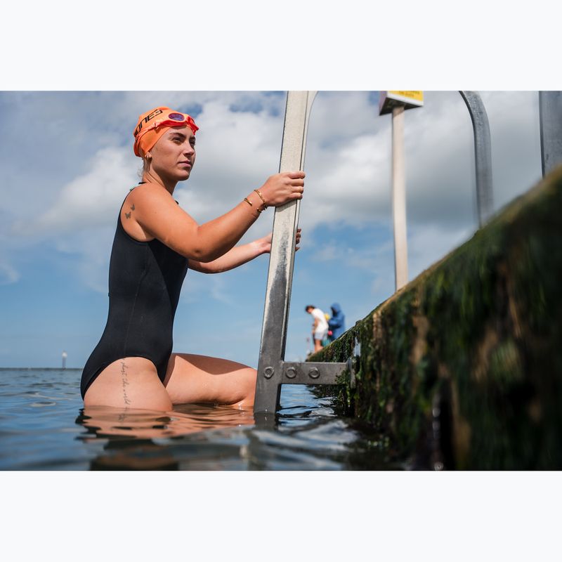 Women's one-piece swimsuit ZONE3 High Neck Costume black 9