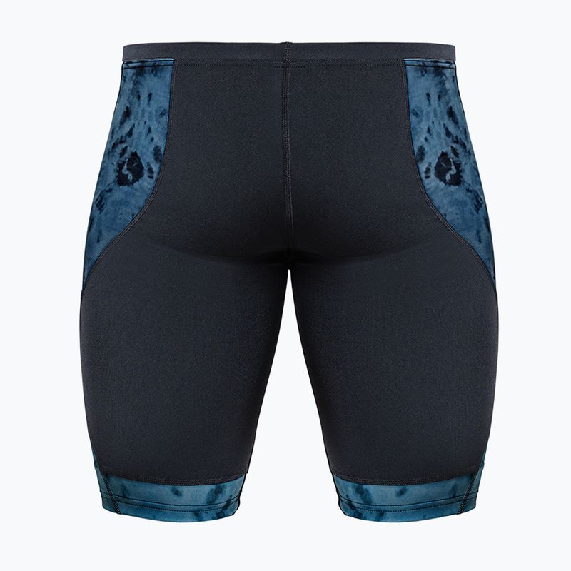 Men's swim jammers ZONE3 Performance Speed teal tie dye 2