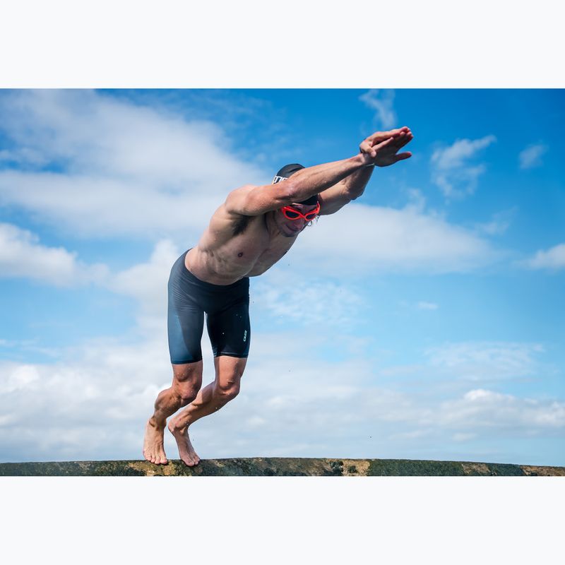 Men's swim jammers ZONE3 Performance Speed teal tie dye 10