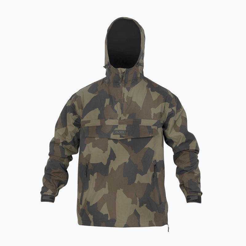 Men's Avid Ripstop Camo Pullover Green Fishing Jacket A0620202
