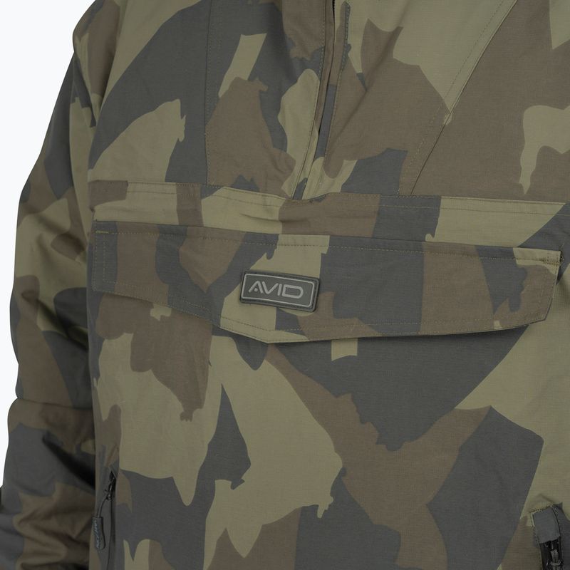 Men's Avid Ripstop Camo Pullover Green Fishing Jacket A0620202 4