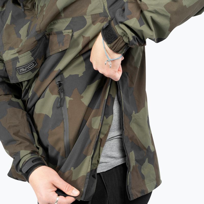 Men's Avid Ripstop Camo Pullover Green Fishing Jacket A0620202 5