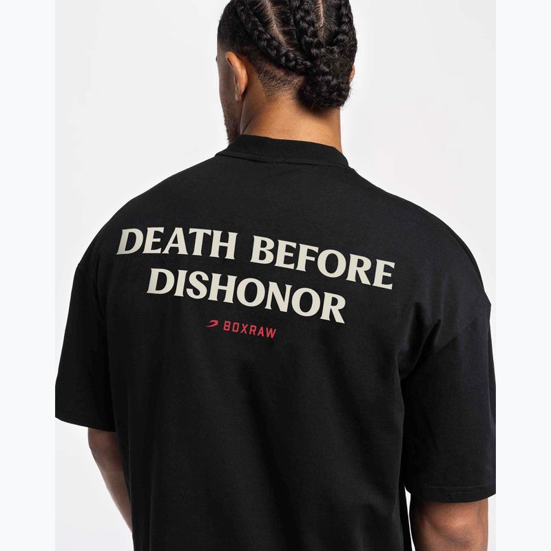 Men's T-shirt BOXRAW Death Before Dishonor Oversized black 7