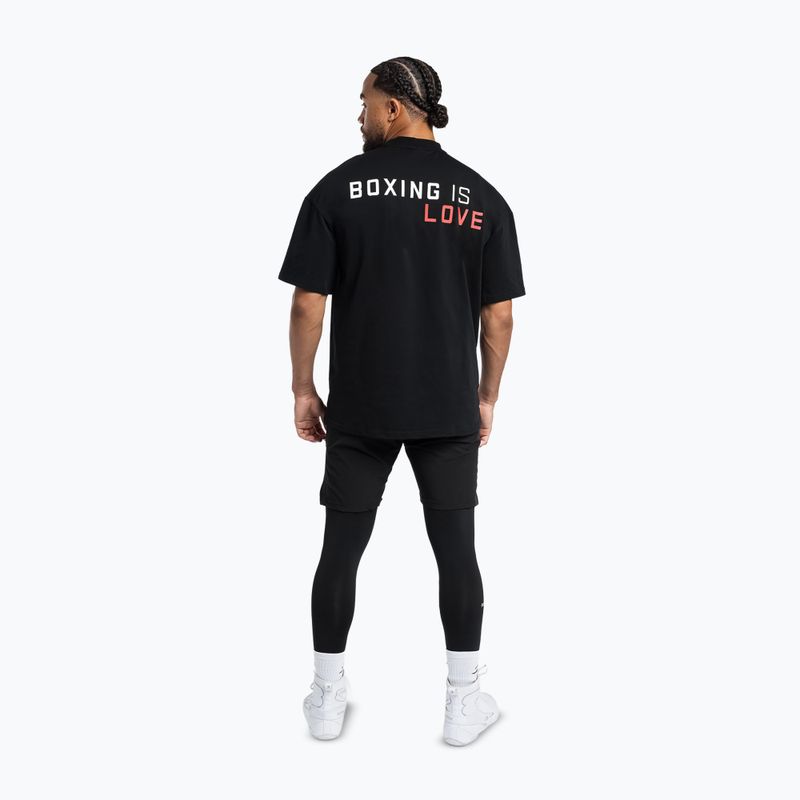 Men's T-shirt Boxraw Boxing is Love Oversized Black 6
