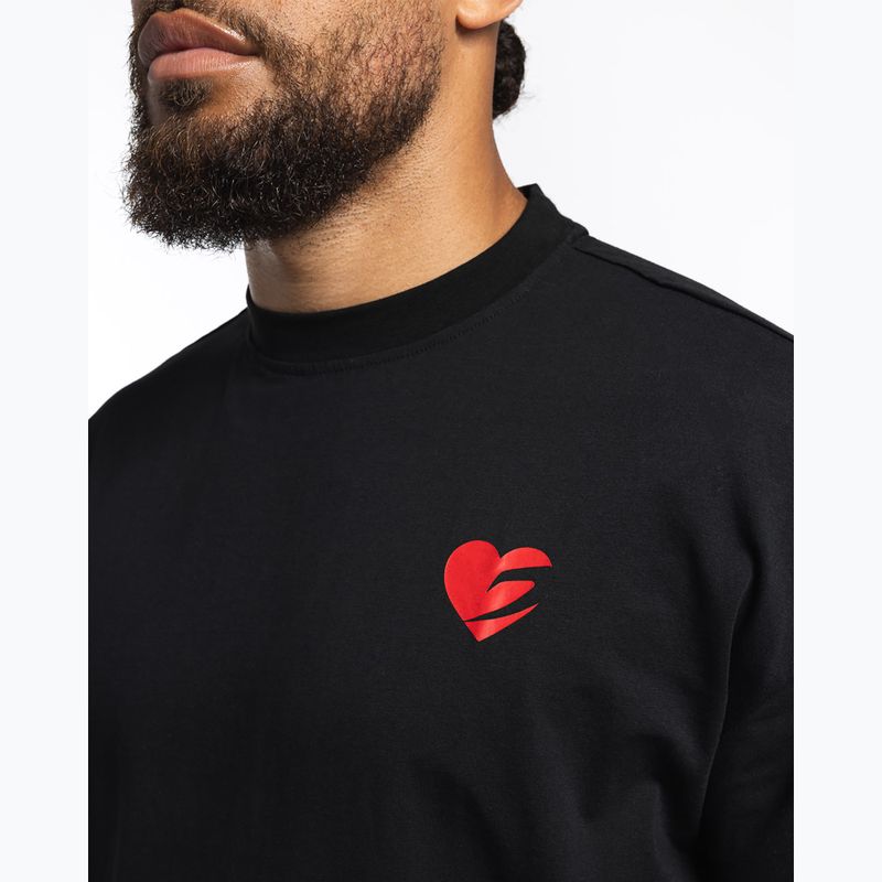 Men's T-shirt Boxraw Boxing is Love Oversized Black 8