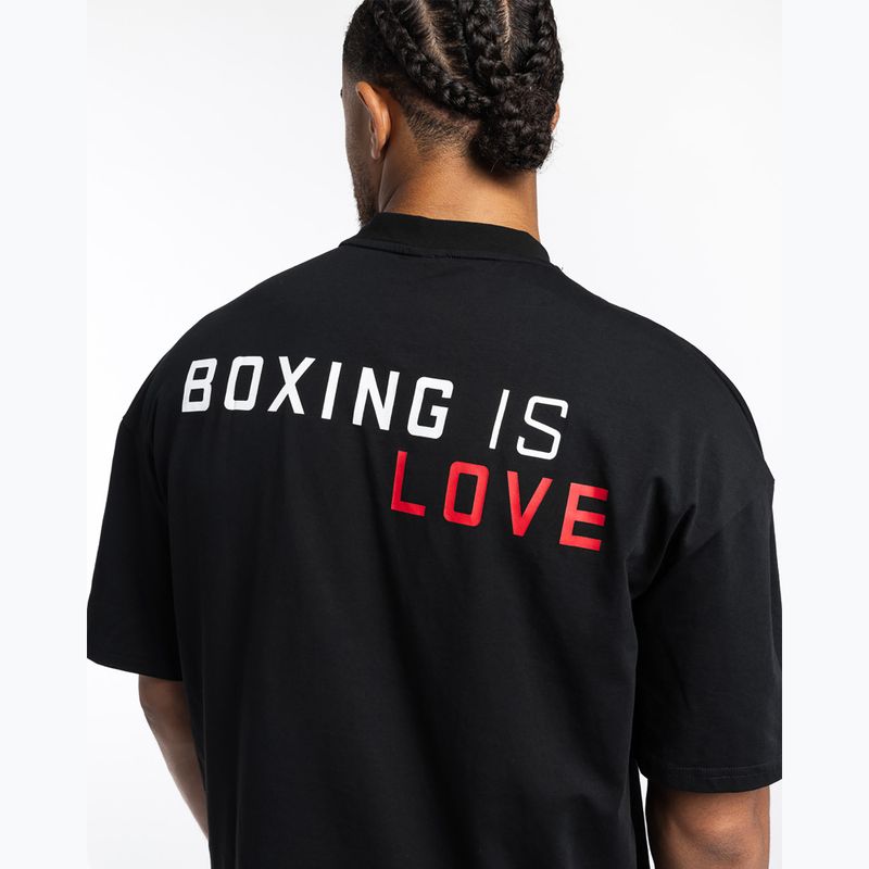 Men's T-shirt Boxraw Boxing is Love Oversized Black 9
