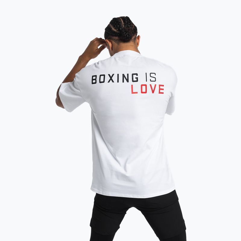 Men's T-shirt Boxraw Boxing is Love Oversized White 3