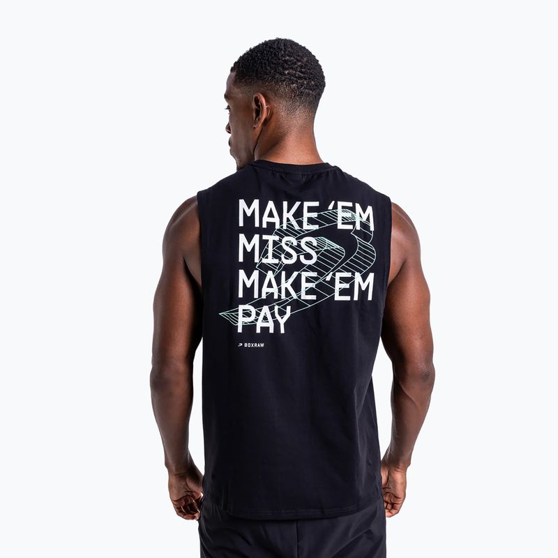 Men's T-shirt BOXRAW Make 'Em Miss Muscle black 3