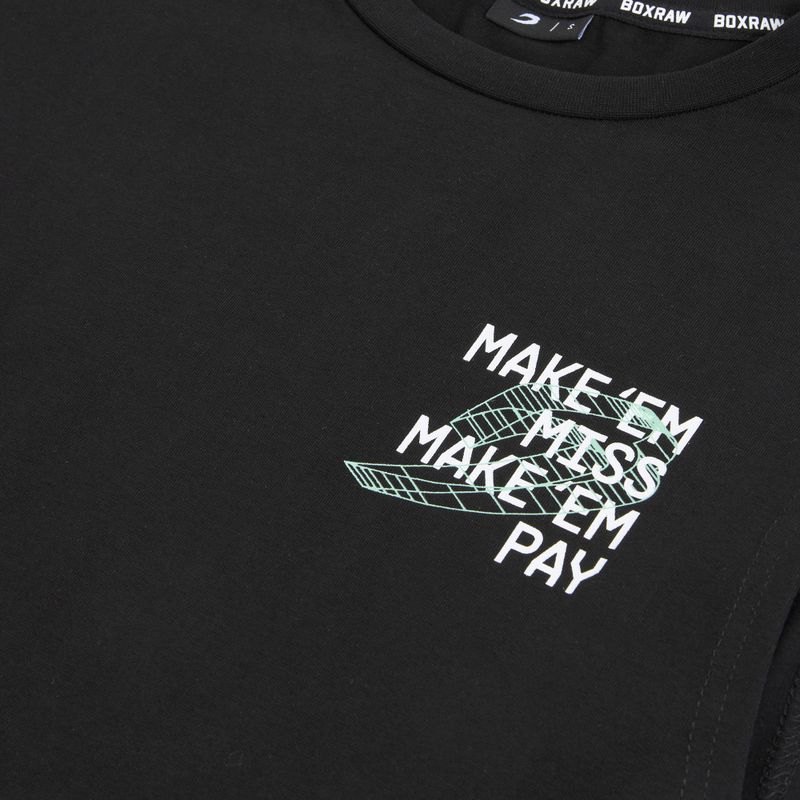 Men's T-shirt BOXRAW Make 'Em Miss Muscle black 13