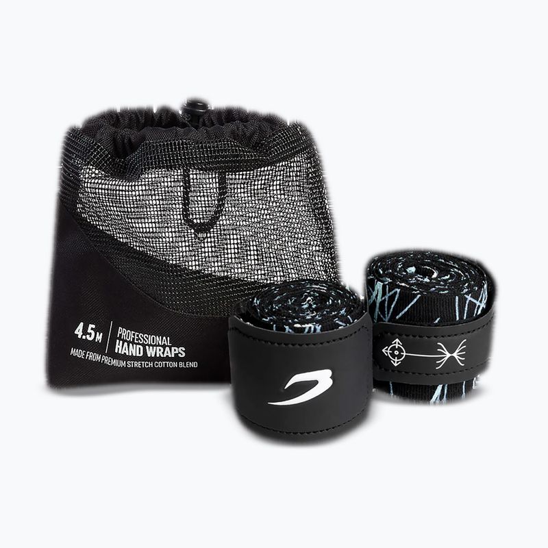 Boxing wraps BOXRAW Dyscyplined Thought Hand Wraps 450 cm black 4