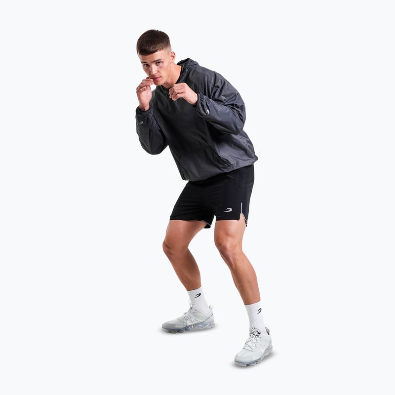 Men's sweatshirt BOXRAW Genaro Oversized Windbreaker Hoodie charcoal 2