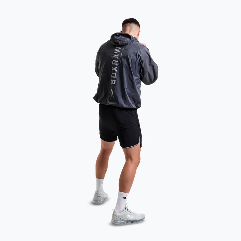 Men's sweatshirt BOXRAW Genaro Oversized Windbreaker Hoodie charcoal 3