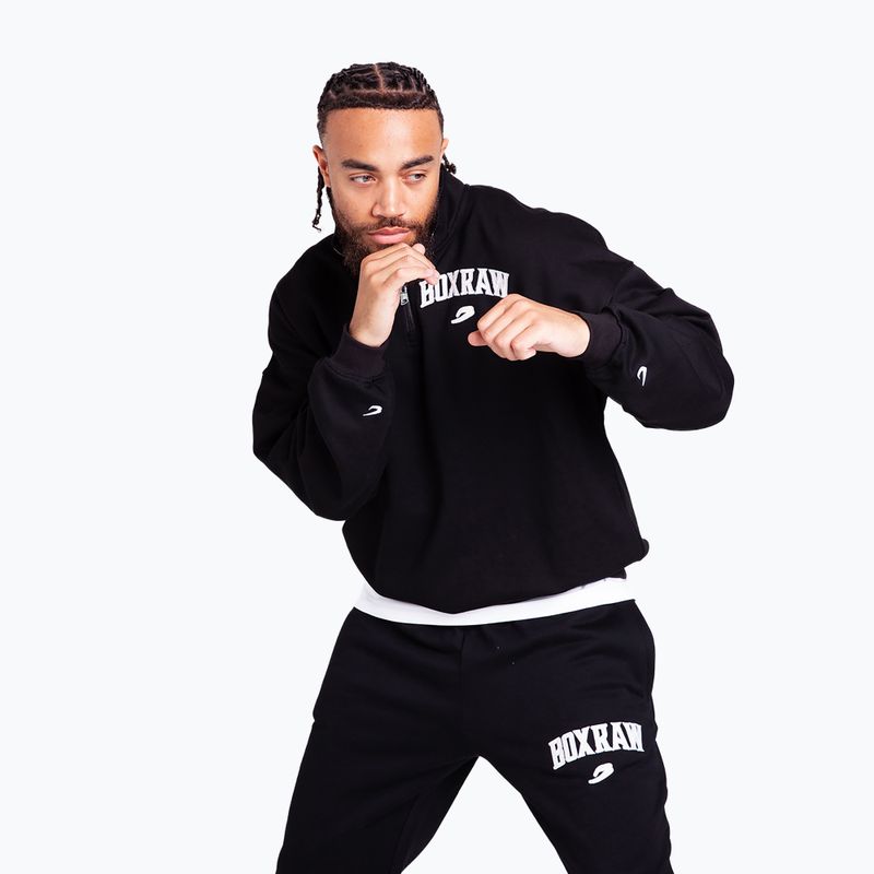 Men's sweatshirt BOXRAW East Street 1/4 Zip black 5