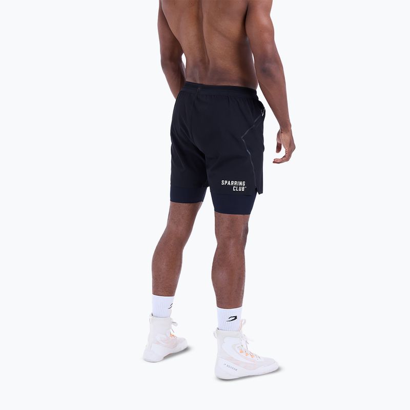 Men's training shorts BOXRAW Sparring Club 2-in-1 black 3