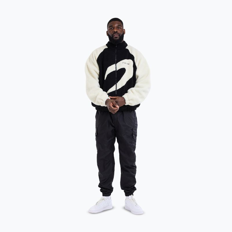 Men's jacket Boxraw Walker Sherpa black/cream 2