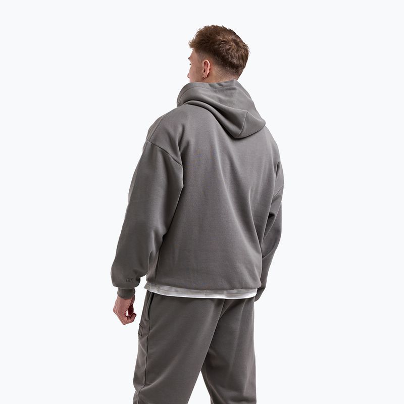 Men's sweatshirt BOXRAW East Street Hoodie distressed grey 3