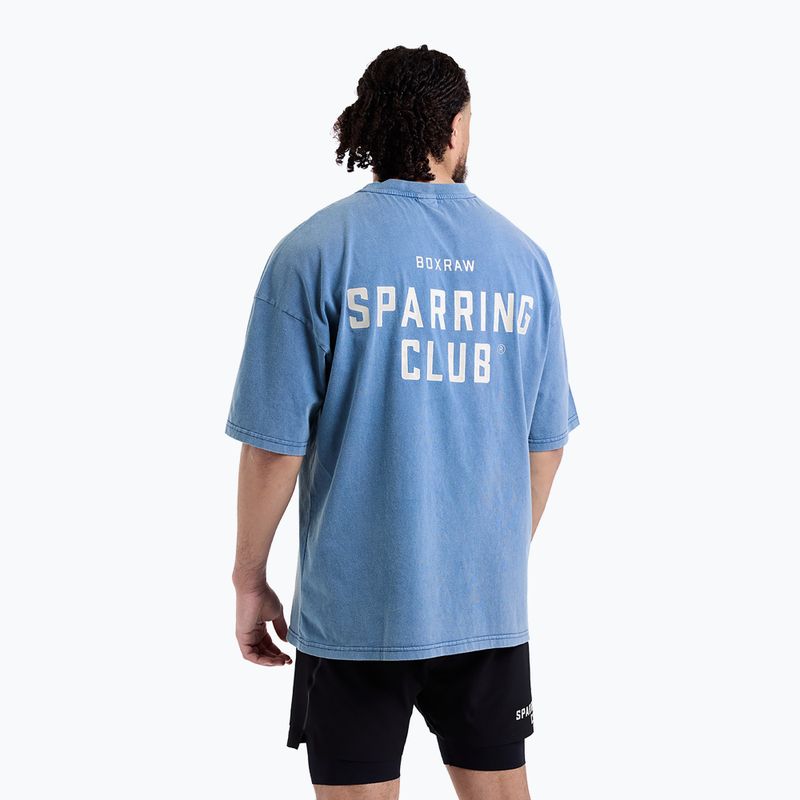 Men's T-shirt BOXRAW Sparring Club Oversized washed baby blue 3