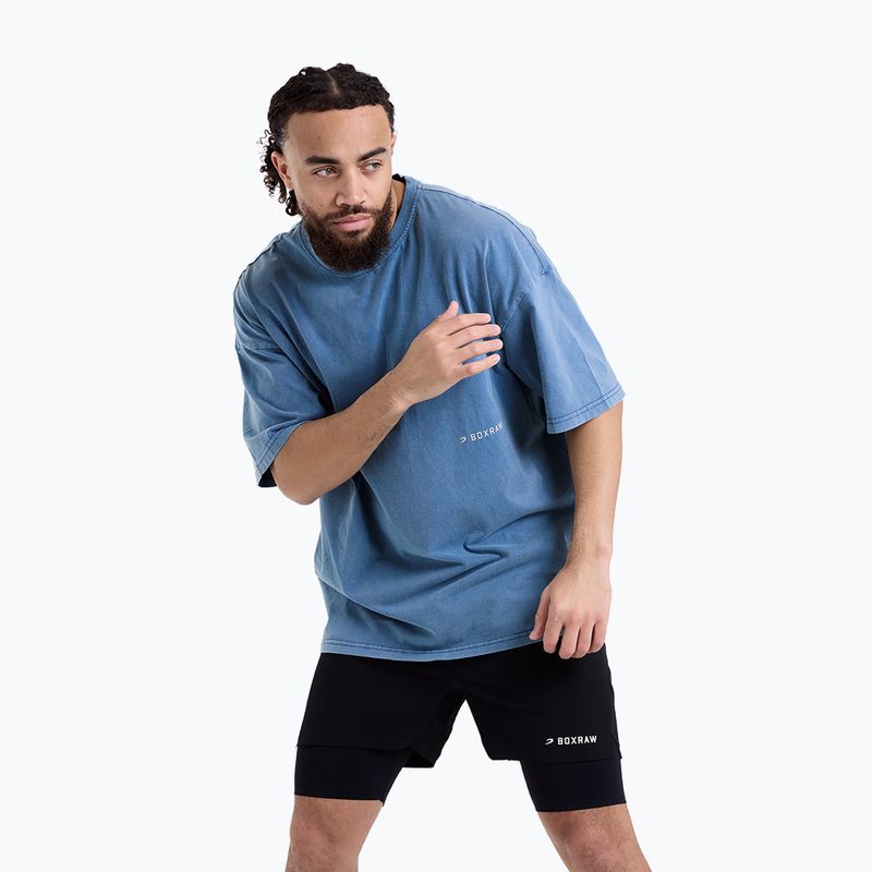 Men's T-shirt BOXRAW Sparring Club Oversized washed baby blue 5