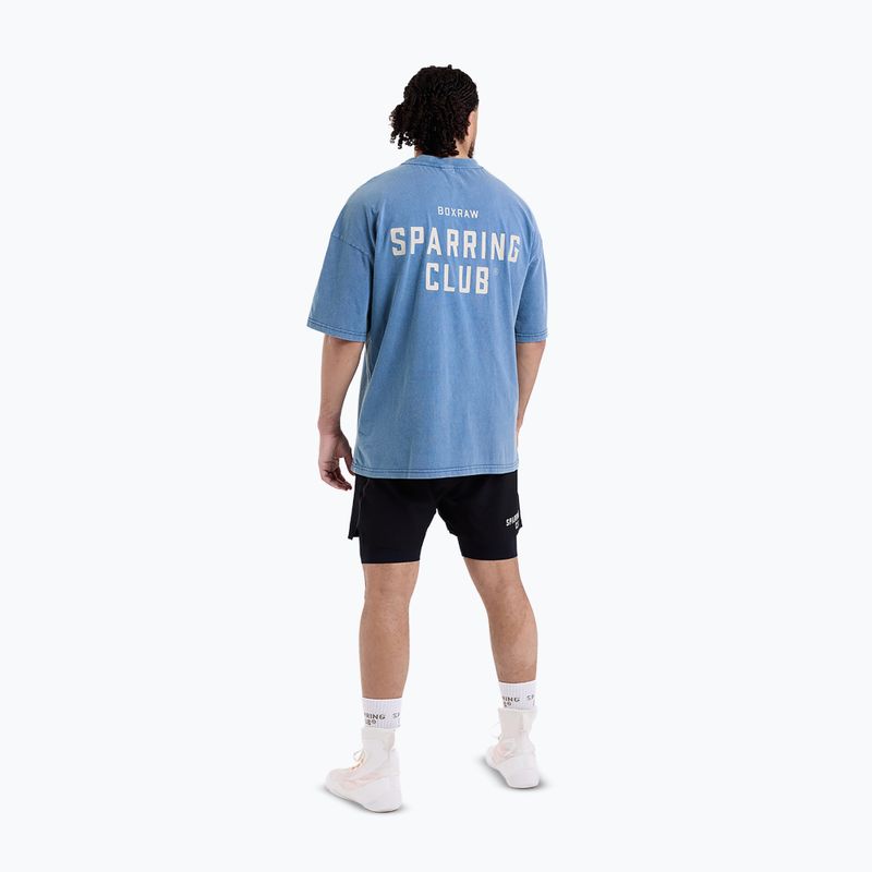 Men's T-shirt BOXRAW Sparring Club Oversized washed baby blue 7
