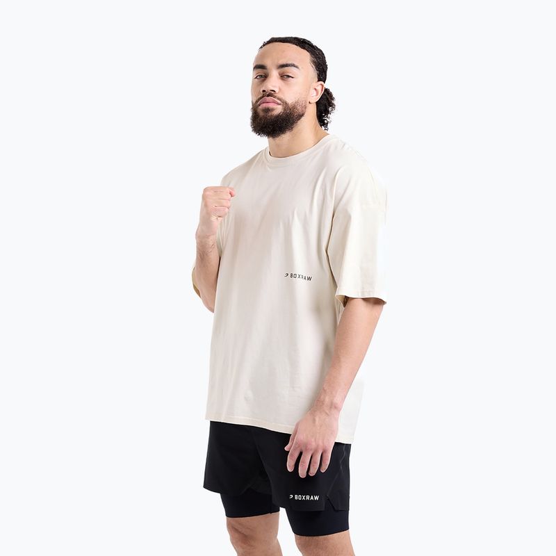 Men's T-shirt BOXRAW Sparring Club Oversized washed beige
