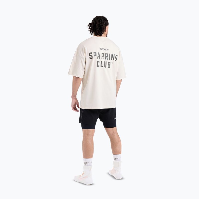 Men's T-shirt BOXRAW Sparring Club Oversized washed beige 3