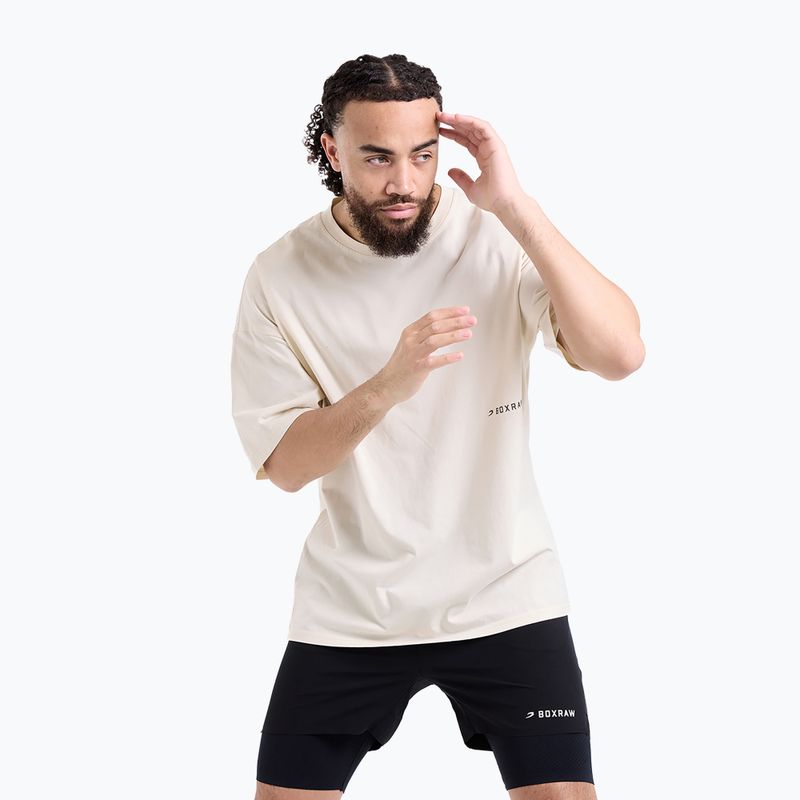 Men's T-shirt BOXRAW Sparring Club Oversized washed beige 4