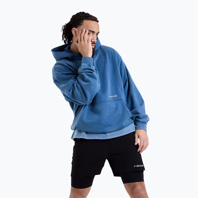 Men's sweatshirt BOXRAW Sparring Club Oversized Hoodie washed baby blue
