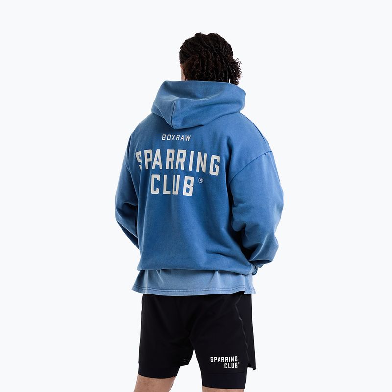 Men's sweatshirt BOXRAW Sparring Club Oversized Hoodie washed baby blue 3