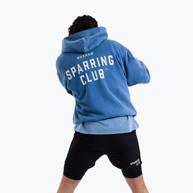 Men's sweatshirt BOXRAW Sparring Club Oversized Hoodie washed baby blue 5