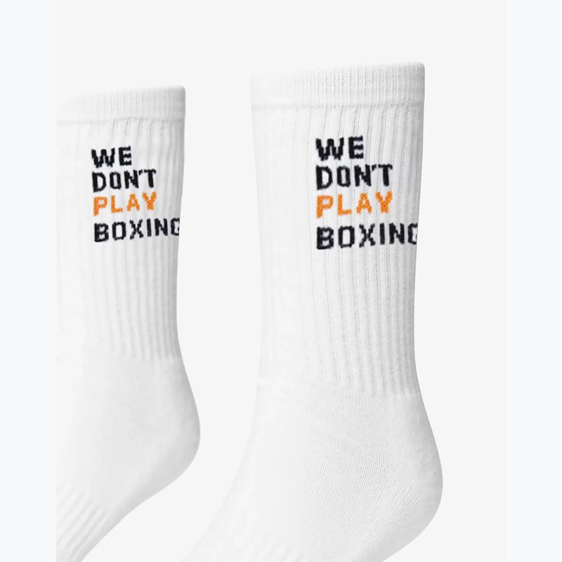 Men's socks BOXRAW We Don't Play Boxing Crew 3 pairs white 4