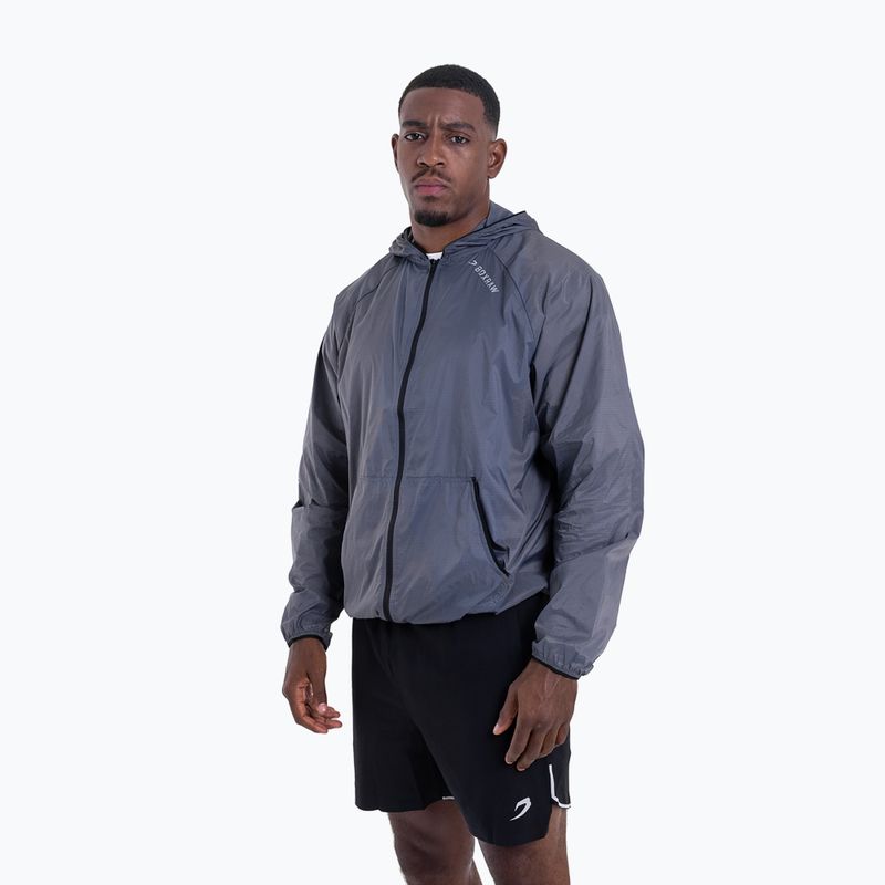 Men's jacket BOXRAW Genaro Zip Up Windbreaker charcoal 4