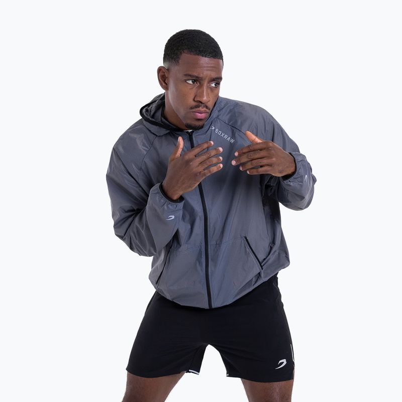 Men's jacket BOXRAW Genaro Zip Up Windbreaker charcoal 5