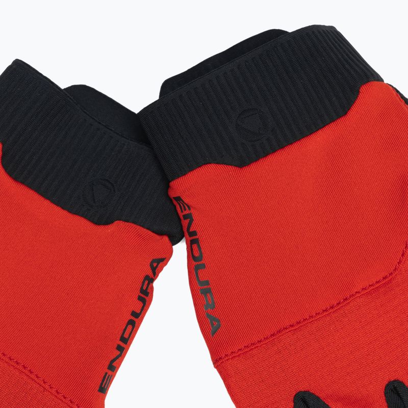 Endura Loop Full Finger cycling gloves flame red 4