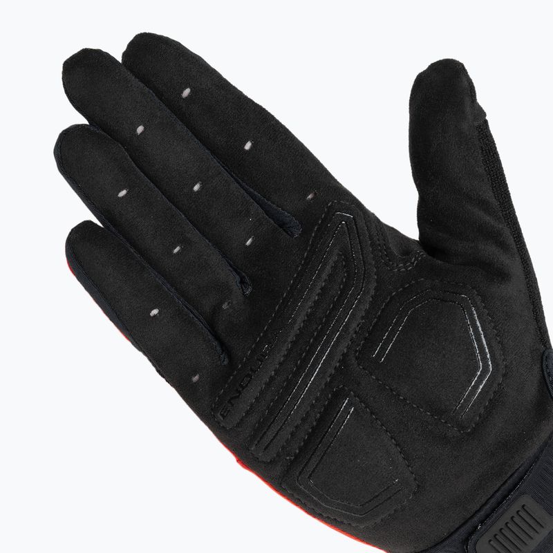 Endura Loop Full Finger cycling gloves flame red 5