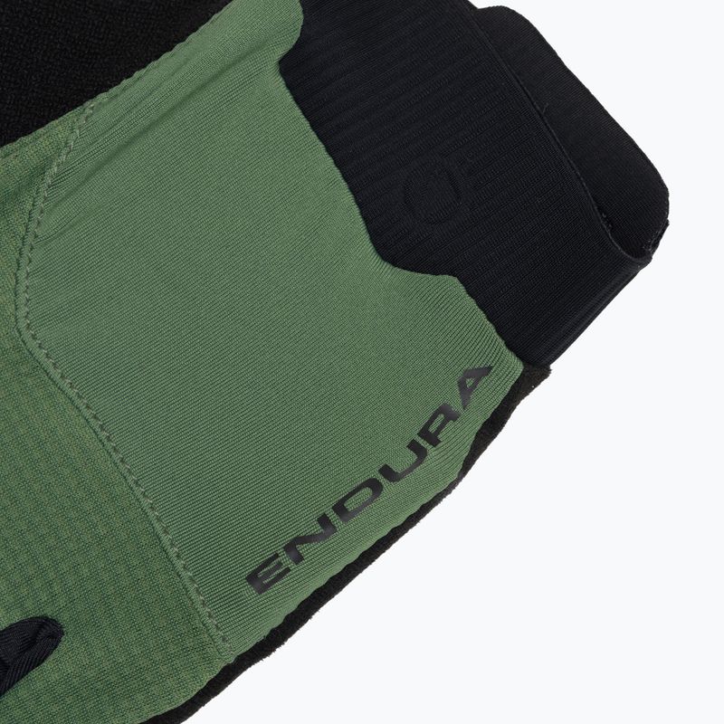 Endura Loop Full Finger cycling gloves machair green 4