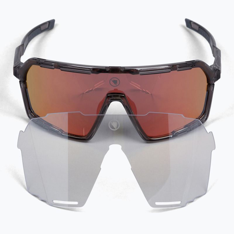 Endura Pro SL grey/black/red revo smoke/clear silver flash mirror/amber sunglasses 5
