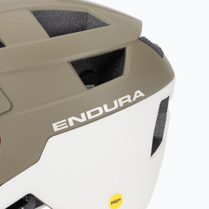 Endura Singletrack Full Face MIPS bike helmet tweed green 7