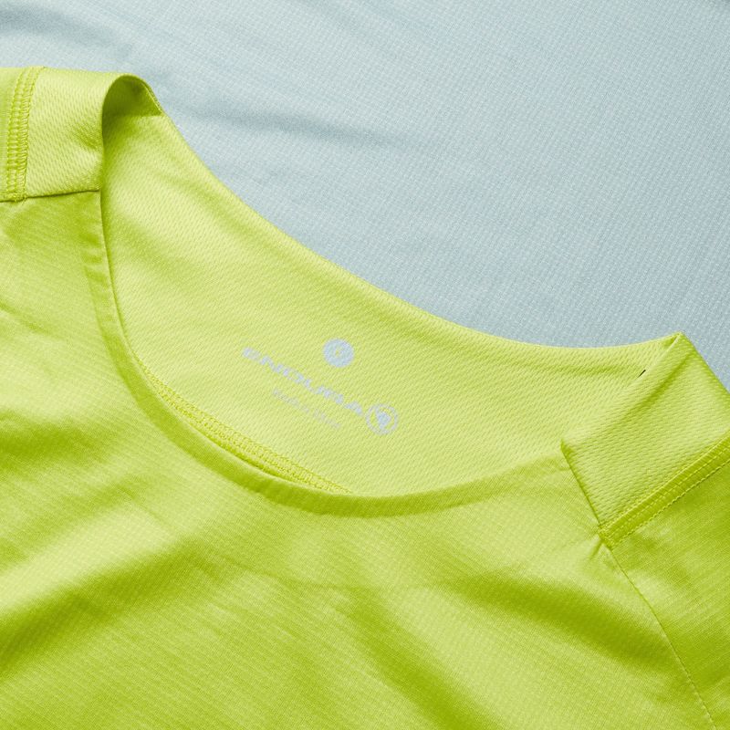 Men's Endura Core Printed lime green cycling longsleeve 3