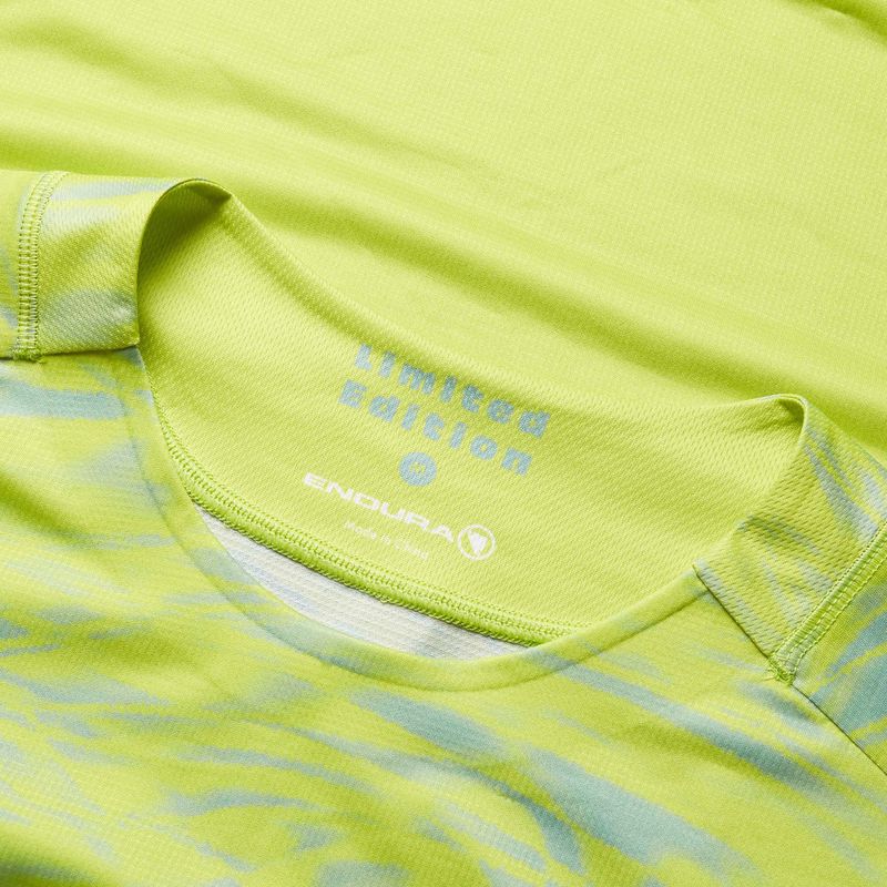 Men's cycling longsleeve Endura Marble Ltd Printed lime green 3