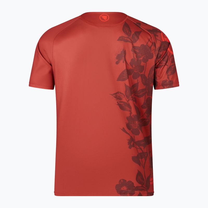 Men's Endura Botanic Ltd Printed brick cycling jersey 5