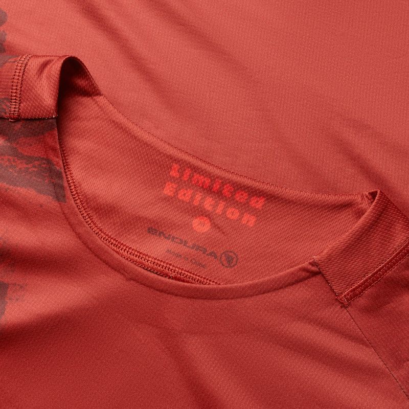 Men's Endura Botanic Ltd Printed brick cycling jersey 6