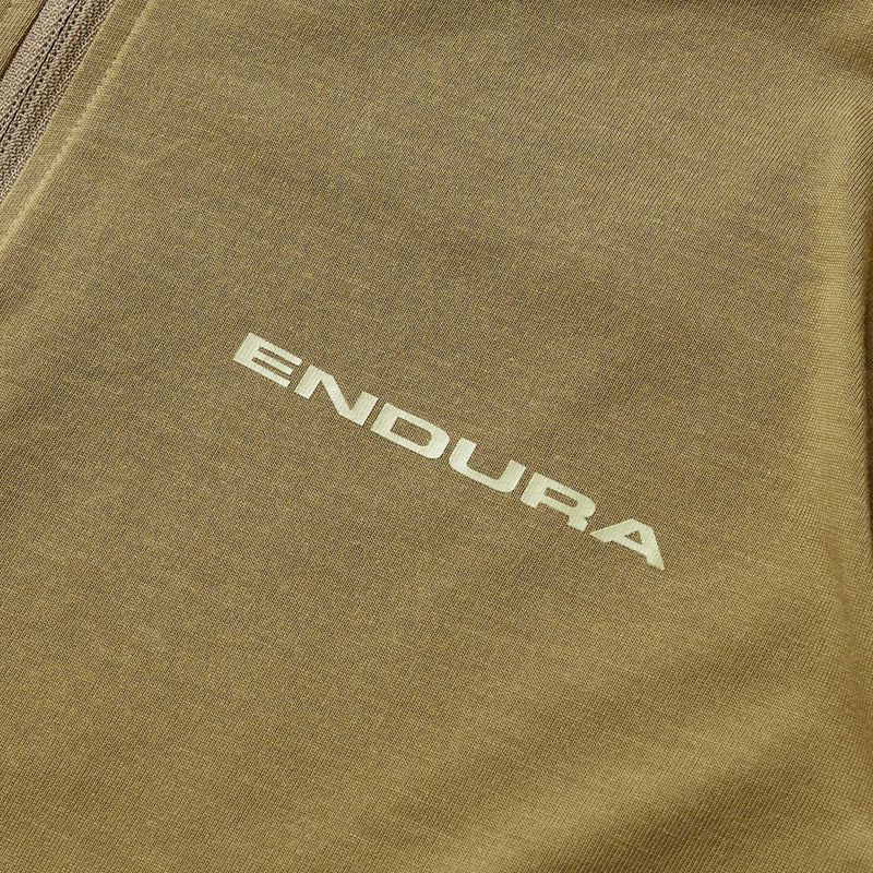 Men's cycling jersey Endura Loop Zipped tweed green 4