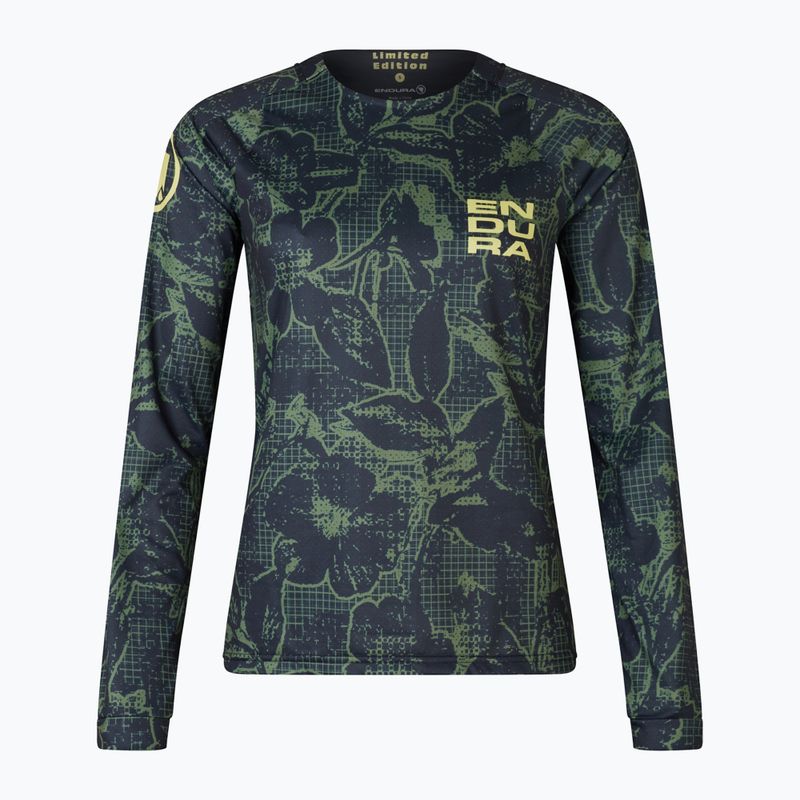 Women's cycling longsleeve Endura Floral Ltd W black 4